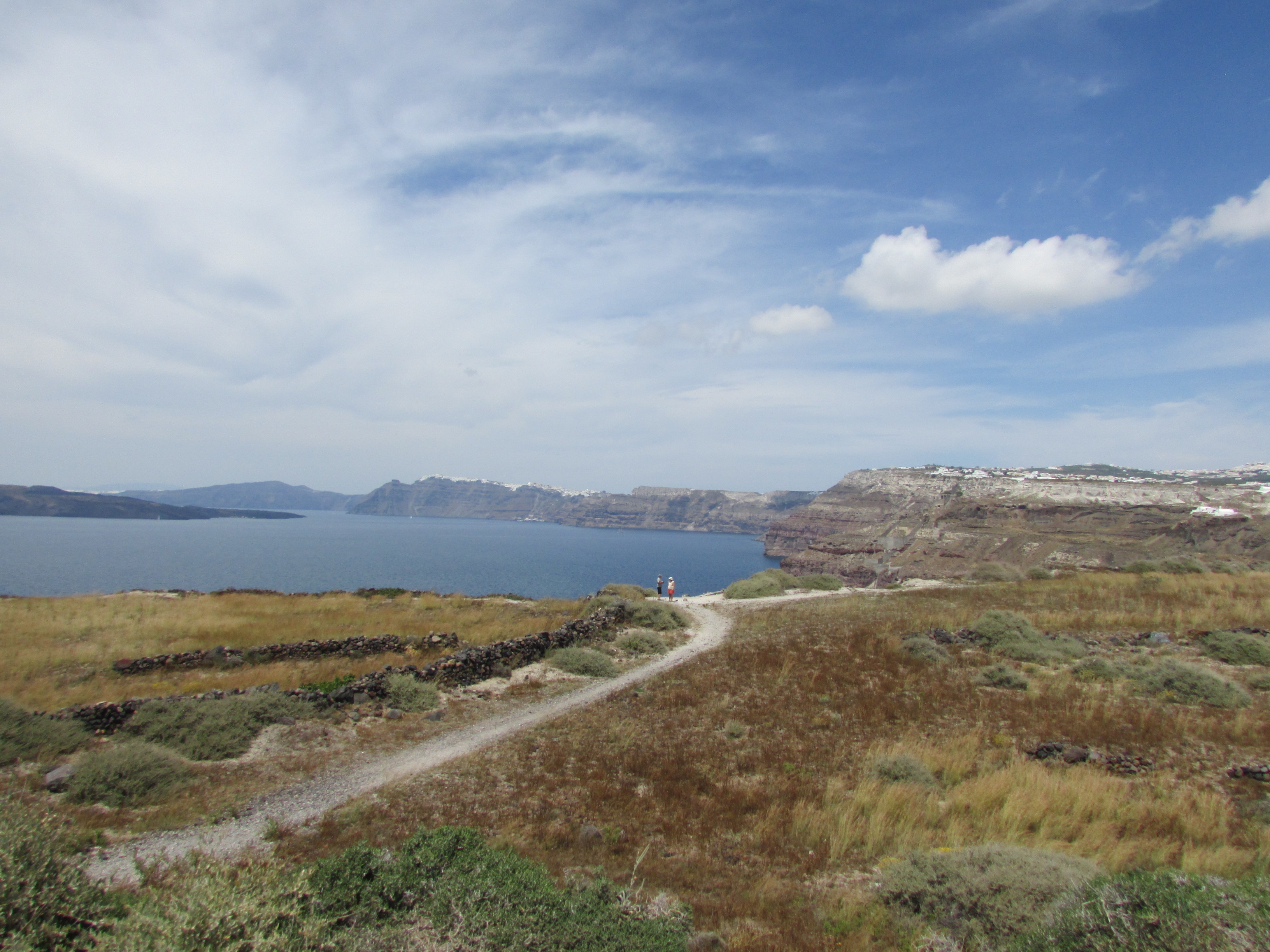 paisagem de praia em Santorini