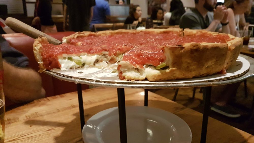 Pizza do Giordano´s em Chicago
