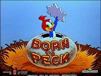 Capa do episodio Born to Peck do Pica-Pau