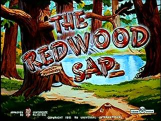 Capa do episódio The Redwood Sap, Pica-Pau