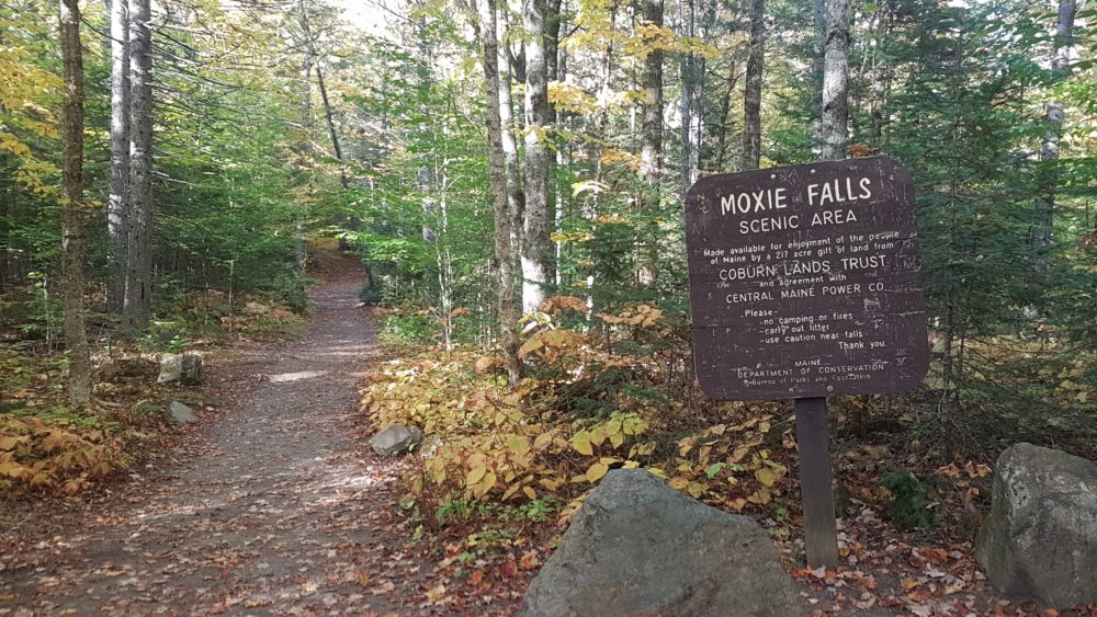 trilha para moxie falls