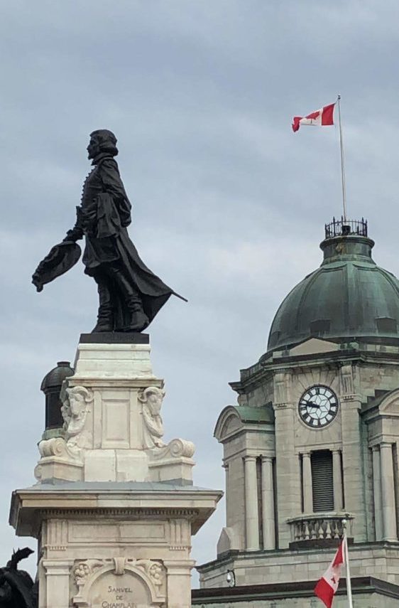 Estátua de Samuel de Champlain, fundador de Québec
