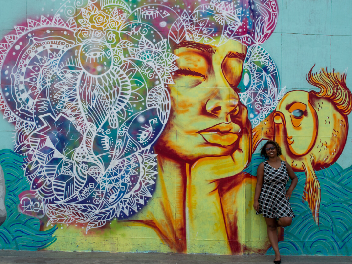 Arte urbana na esplanada do Mineirão em Belo Horizonte