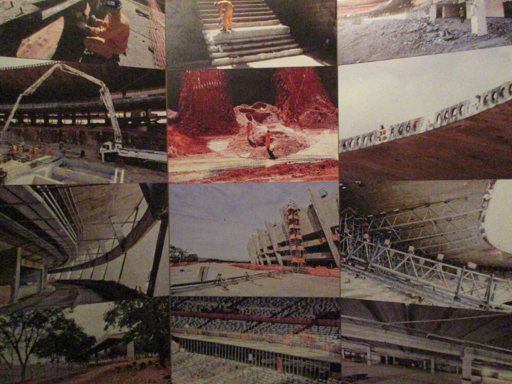 Construção do Estádio Mineirão em Minas Gerais
