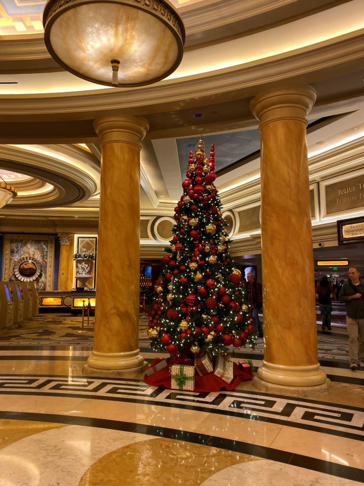 árvore de natal caesars palace