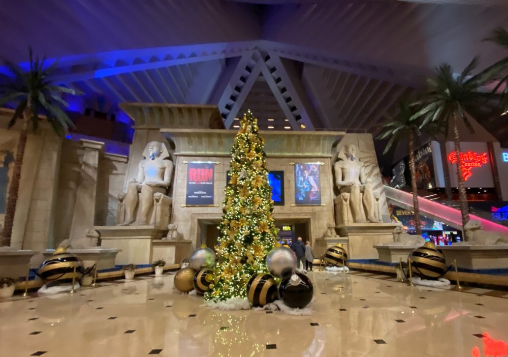 árvore de Natal do luxor vegas