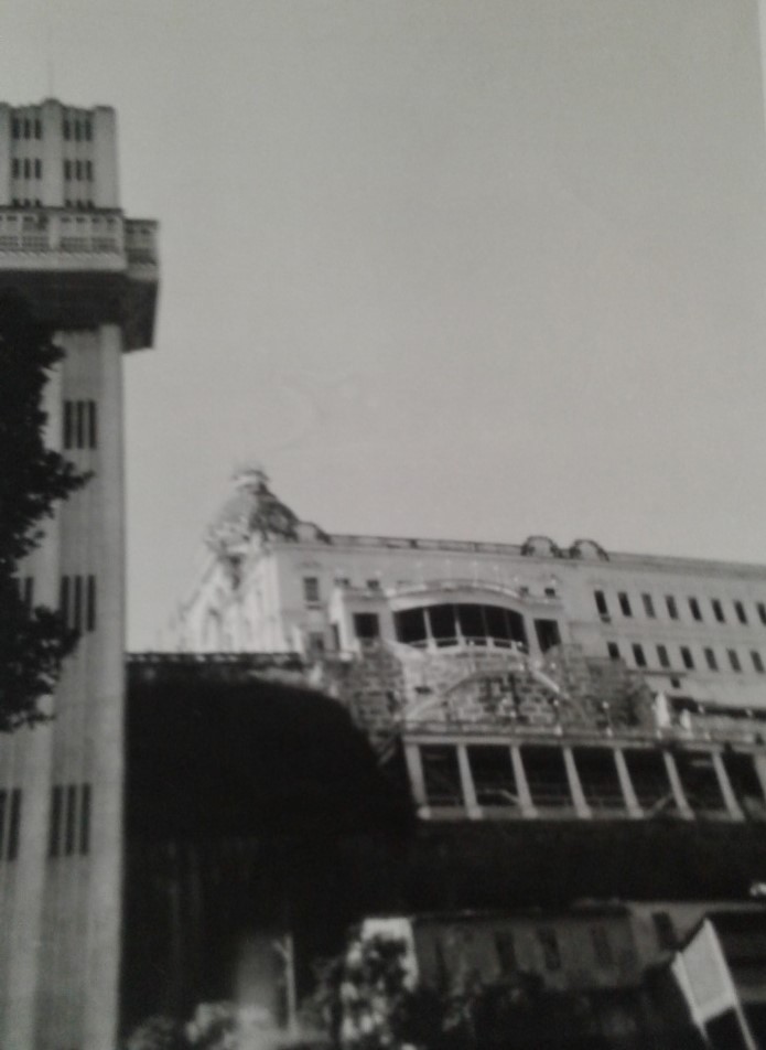 Elevador Lacerda e praça do governo (acima) - Salvador BA - 1969