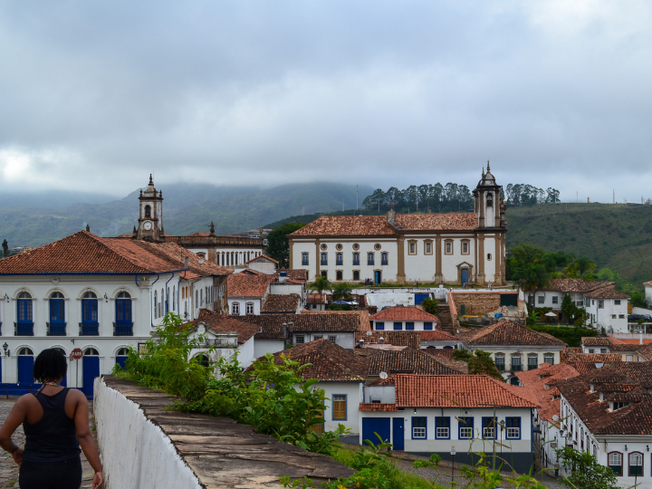 Cidade de Ouro Preto em Minas Gerais. 