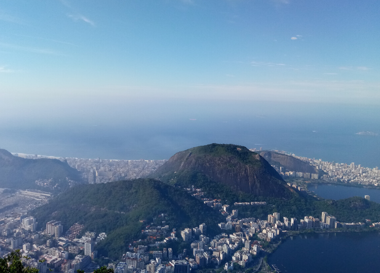 Visão do Rio de Janeiro do Cristo Redentor