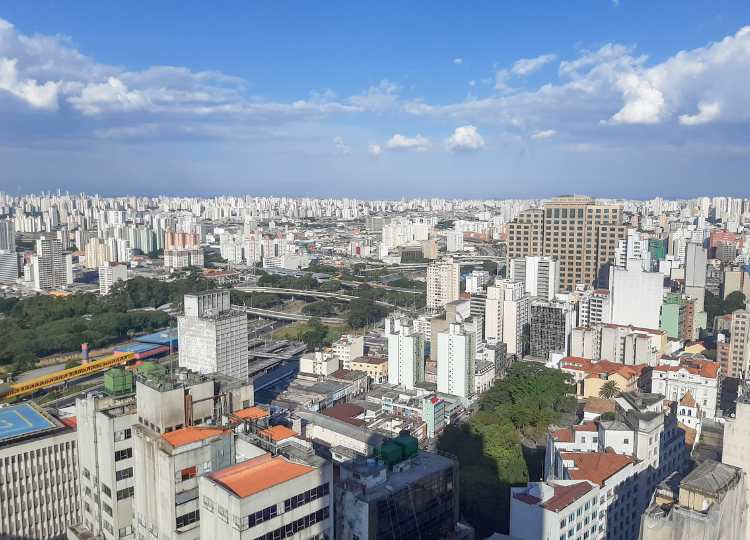 Vista do Farol Santander em São Paulo
