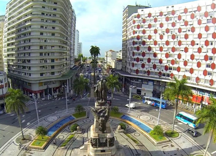 Praça da Independência em Gonzaga-Santos