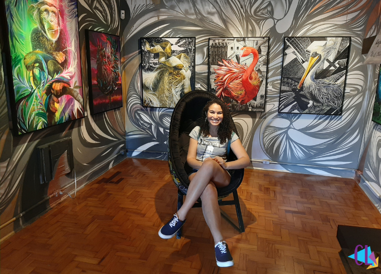 Exposição Intuição do artista Gatuno na Galeria Alma da Rua