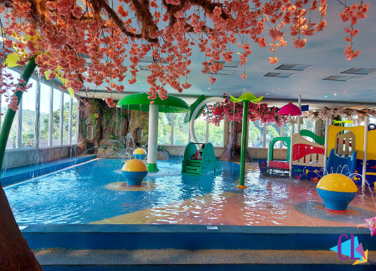 Espaço infantil no Parque aquático
