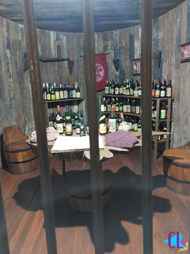 Sala de degustação da vinícola Aurora